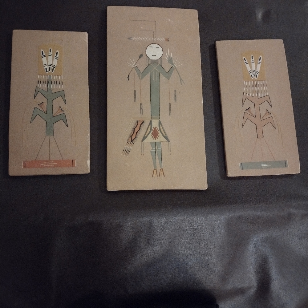 Authentic Navajo corn paintings